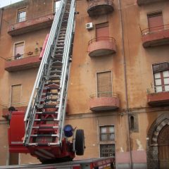 ALLARME MALTEMPO AD ADRANO. POMPIERI IN AZIONE