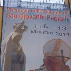 RELIQUIA DI PAPA WOJTYLA AD ADRANO DAL 6-13 MAGGIO 2014