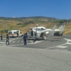 CENTURIPE. 80ENNE PRECIPITATO DA UNA SCALA IN PROGNOSI RISERVATA