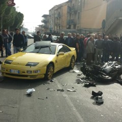 BIANCAVILLA. SCONTRO AUTO-MOTO. IN PROGNOSI RISERVATA 42ENNE