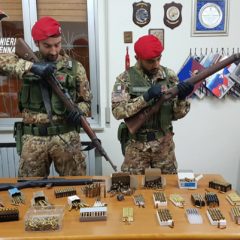 ARSENALE RINVENUTO DAI CARABINIERI NELLE CAMPAGNE DI CENTURIPE