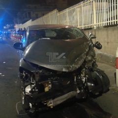 ADRANO. GRAVE INCIDENTE IN VIA CASALE DEI GRECI. FERITI 3 GIOVANI
