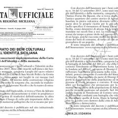 SULLA GAZZETTA UFFICIALE SICILIANA ECCELLENZE STORICHE ADRANITE