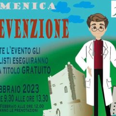 ADRANO. IL 26 FEBBRAIO 2023 LA “DOMENICA DELLA PREVENZIONE” A PALAZZO BIANCHI