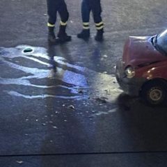 Adrano. Scontro tra due auto in via Cappuccini. Due feriti non gravi