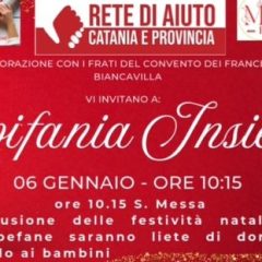Biancavilla. Il 6 gennaio 2026 “L’Epifania Insieme” dell’associazione “Rete di aiuto Catania e provincia” con i Frati del convento dei Francescani