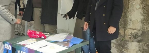 ADRANO. RACCOLTA FIRME DELLA LEGA A FAVORE DELLE FORZE DELL’ORDINE