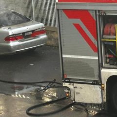ADRANO. IN FIAMME UN AUTO IN VIA AGRIGENTO. NON SI ESCLUDE LA PISTA DOLOSA.