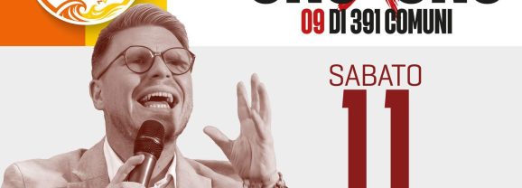 La corsa alla Presidenza della Regione. Ismaele La Vardera l’11 aprile 2026 ad Adrano