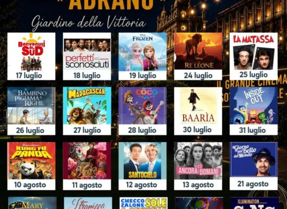 ADRANO D’ESTATE 2026. GLI APPUNTAMENTI DI CINEMA SOTTO LE STELLE
