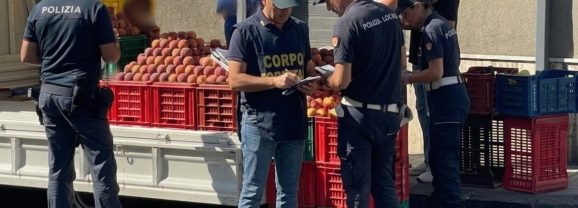 L’ operazione antiabusivismo della polizia di stato nel territorio di Adrano: sequestrati 320 KG di prodotti e sanzionati 2 ambulanti per 12.000 euro