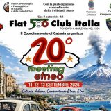 Adrano. Il 12 settembre 2026 tappa del 20° Meeting Etneo delle Fiat 500