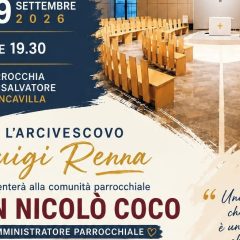 Biancavilla. Il 19 settembre 2026 mons. Renna presenterà don Nicolò Coco nuovo amministratore parrocchiale al SS. Salvatore