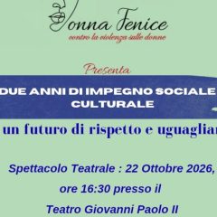 Adrano. “Donna Fenice” celebra 2 anni di attività. Il 22 ottobre arte e sensibilizzazione al Teatro Giovanni Paolo II