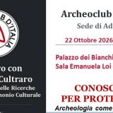 Il 22 ottobre 2026 a palazzo Bianchi la presentazione dell’Archeoclub Adrano. Ospite il prof. Massimo Cultraro